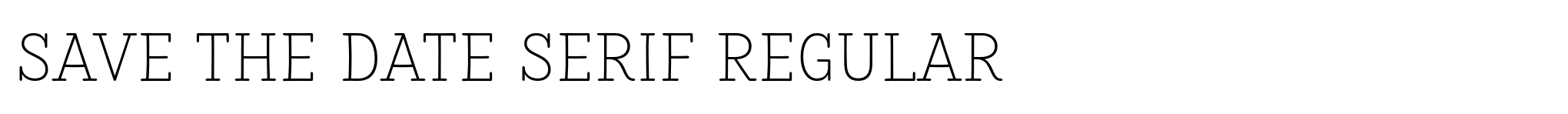 Save The Date Serif Regular image